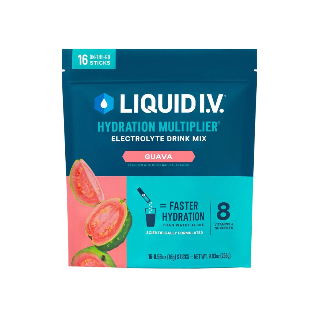 LIQUID I.V. Hydration Multiplier Drink Mix - Guava - Pack of 16