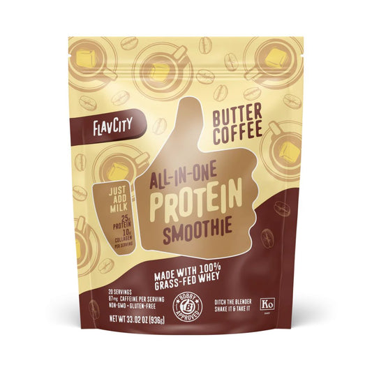 FLAVCITY Protein Smoothie - Butter Coffee - 20 Servings