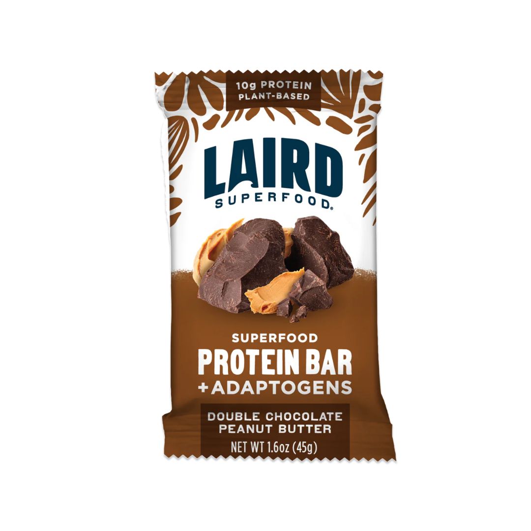 LAIRD SUPERFOOD Protein Bar - Double Chocolate Peanut Butter - Pack of 10