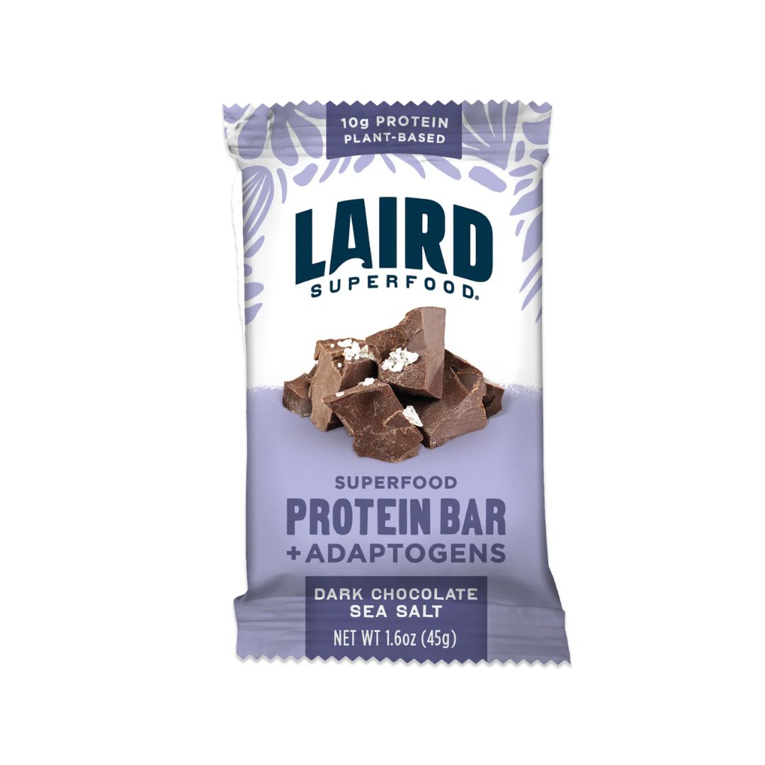 LAIRD SUPERFOOD Protein Bar - Dark Chocolate Sea Salt - Pack of 10