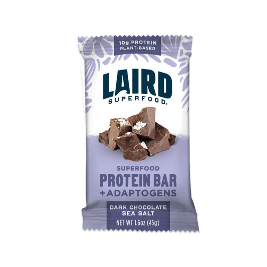 LAIRD SUPERFOOD Protein Bar - Dark Chocolate Sea Salt - Pack of 10