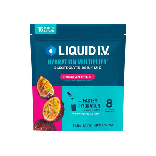 LIQUID I.V. Hydration Multiplier Drink Mix - Passion Fruit - Pack of 16