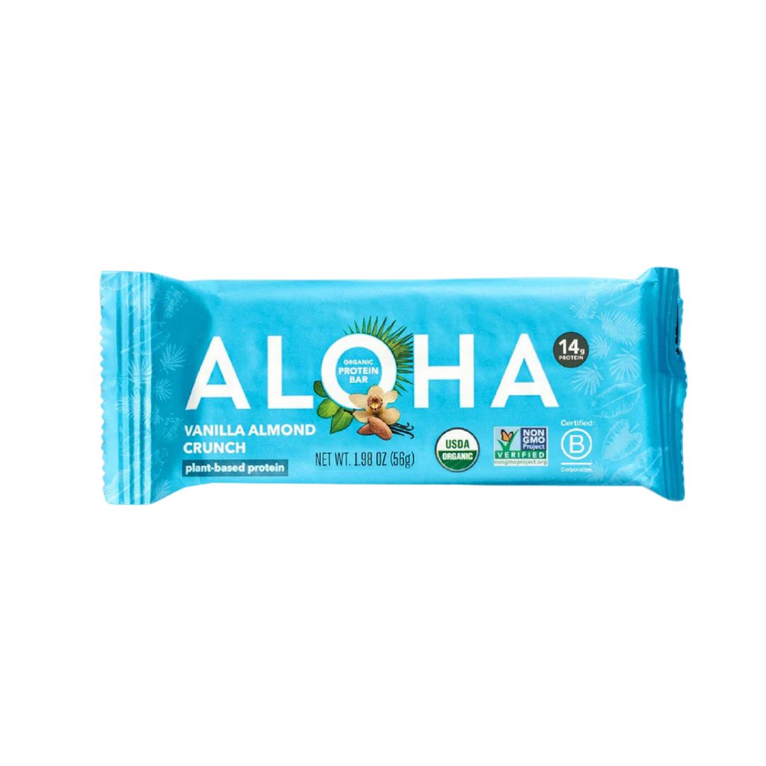 ALOHA Protein Bar - Vanilla Almond Crunch - Pack of 12