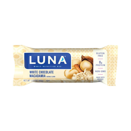 LUNA Nutrition Bar - White Chocolate Macadamia - Pack of 15