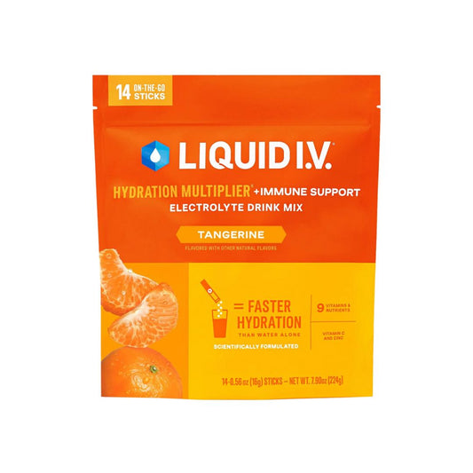 LIQUID I.V. Hydration Multiplier Immune Support Drink Mix - Tangerine - Pack of 14