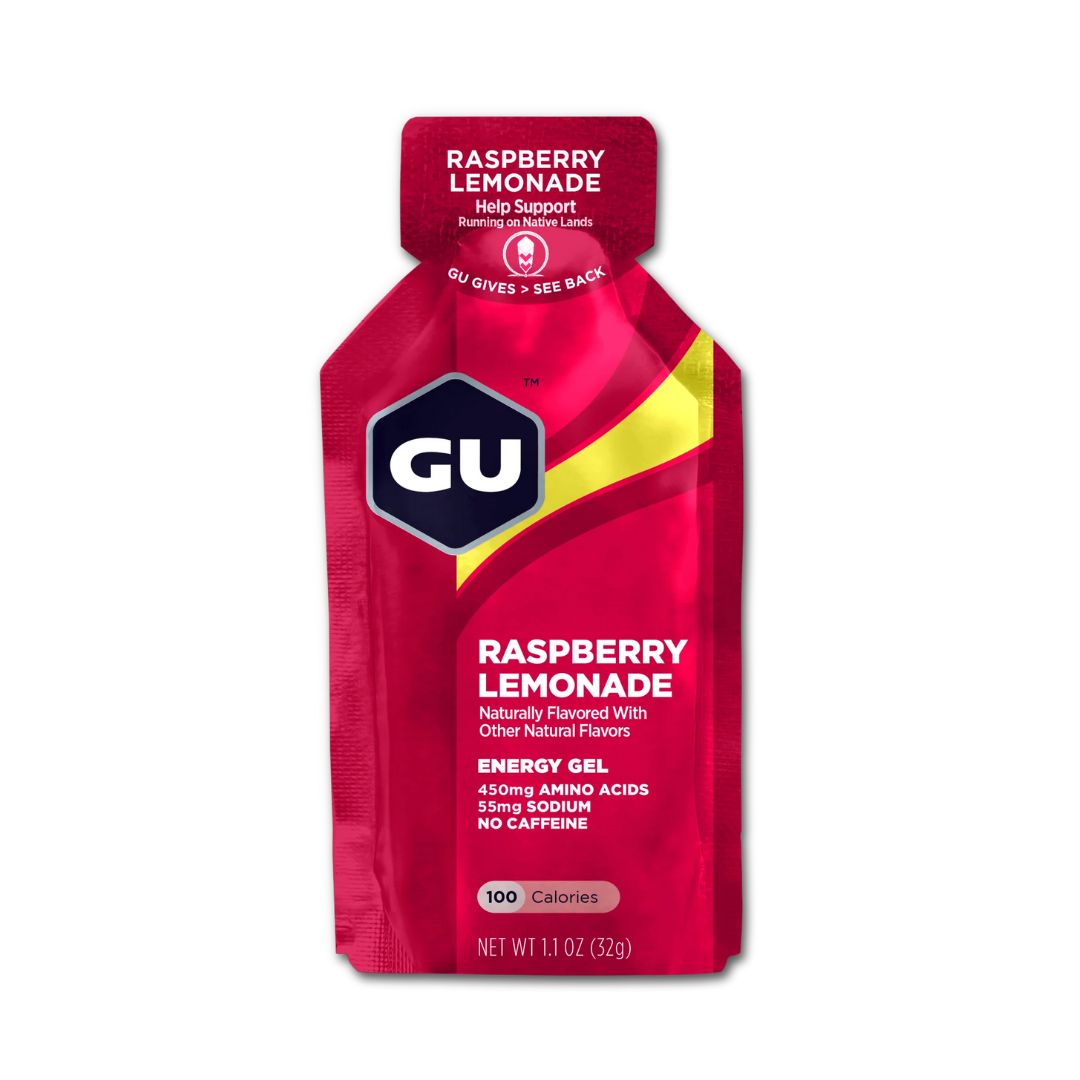 GU Original Energy Gel - Raspberry Lemonade - Pack of 8