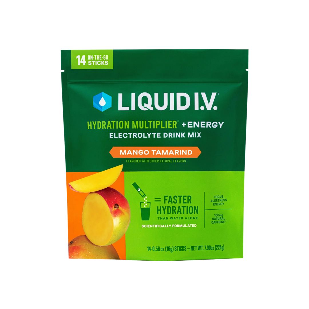 LIQUID I.V. Hydration Multiplier Energy Drink Mix - Mango Tamarind - Pack of 14