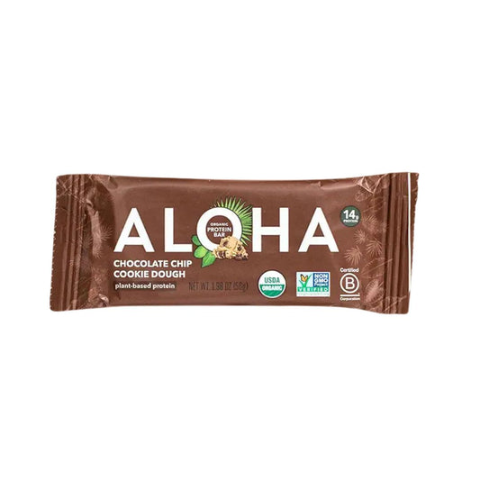 ALOHA Protein Bar - Chocolate Chip Cookie Dough - Pack of 12