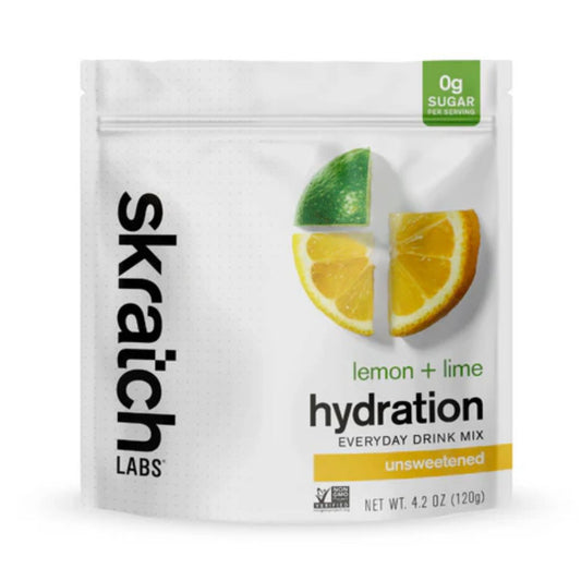 SKRATCH LABS Unsweetened Hydration Everyday Drink Mix - Lemon + Lime - 30 Servings