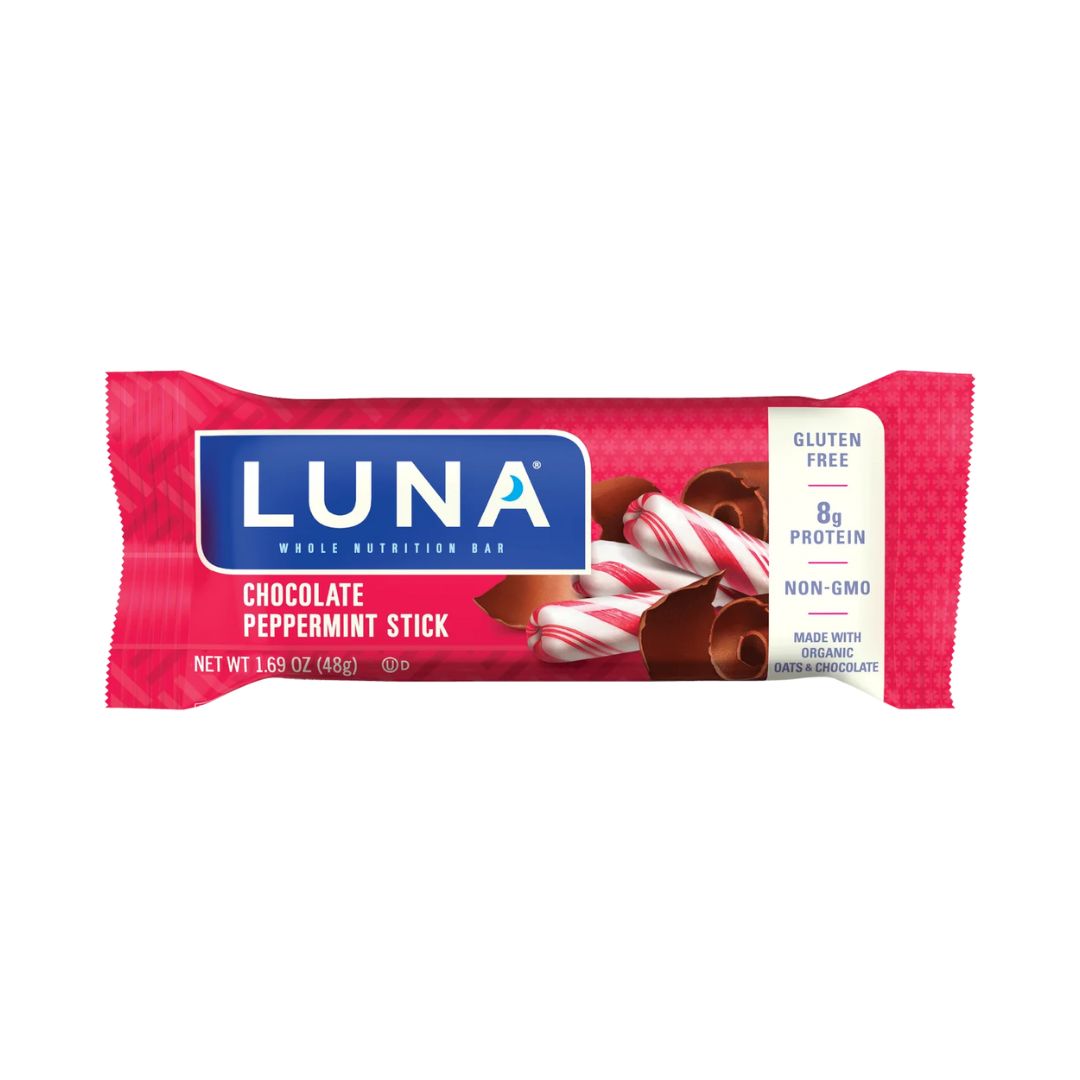 LUNA Nutrition Bar - Chocolate Peppermint Stick - Pack of 15