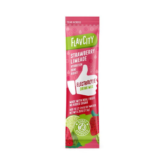 FLAVCITY Electrolyte Mix - Strawberry Limeade - Pack of 28