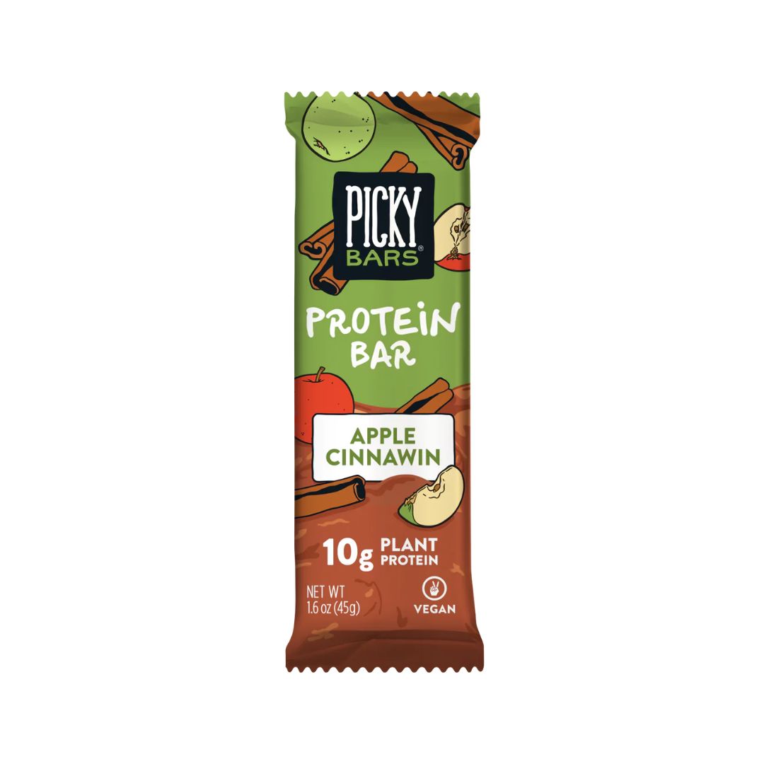 PICKY BARS Protein Bar - Apple Cinnawin - Pack of 10