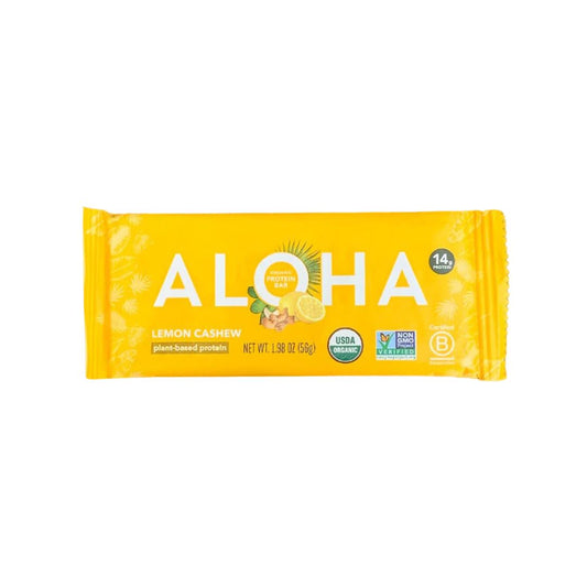 ALOHA Protein Bar - Lemon Cashew - Pack of 12