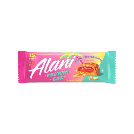 ALANI NU Protein Bar - Peanut Butter & Jelly - Pack of 12