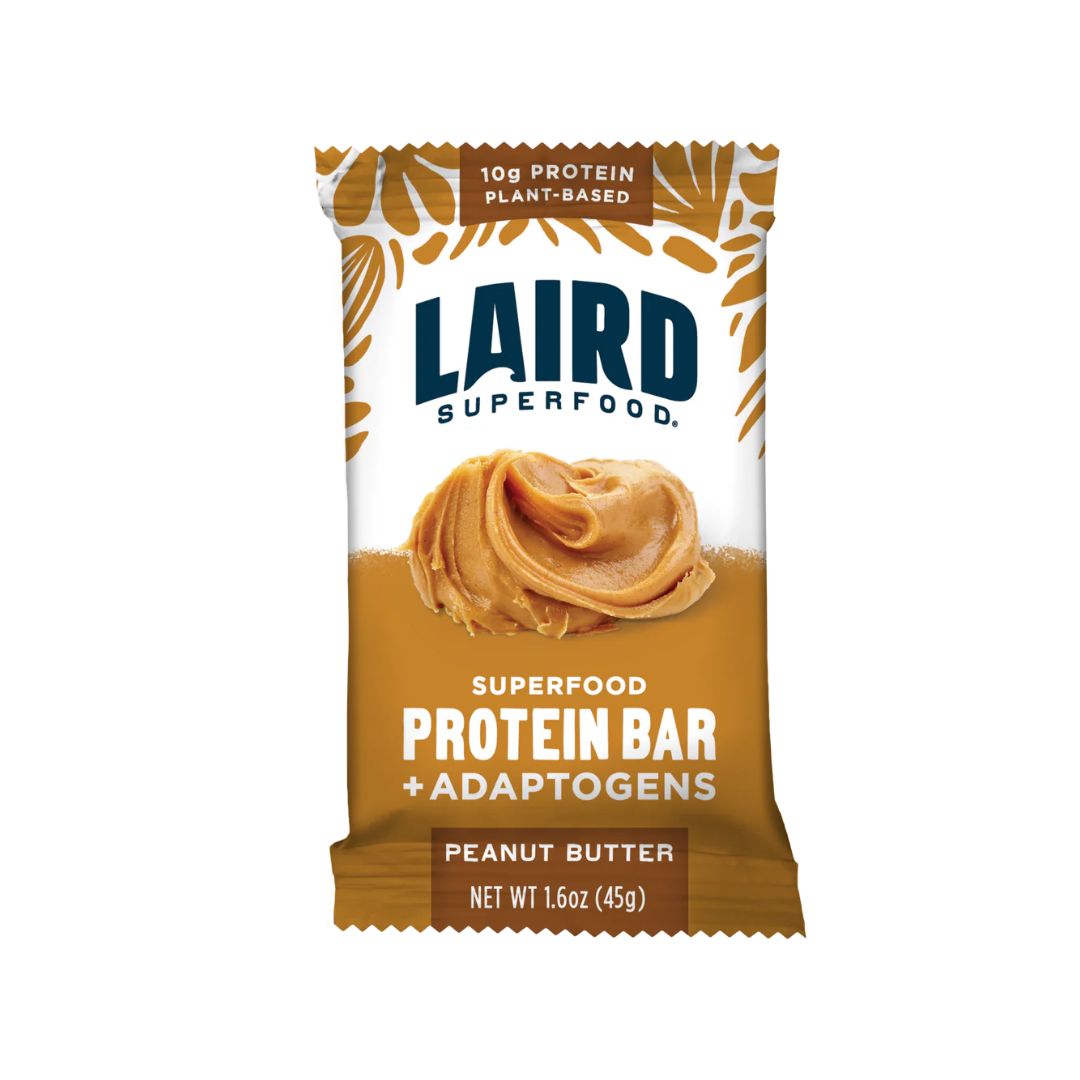 LAIRD SUPERFOOD Protein Bar - Peanut Butter - Pack of 10