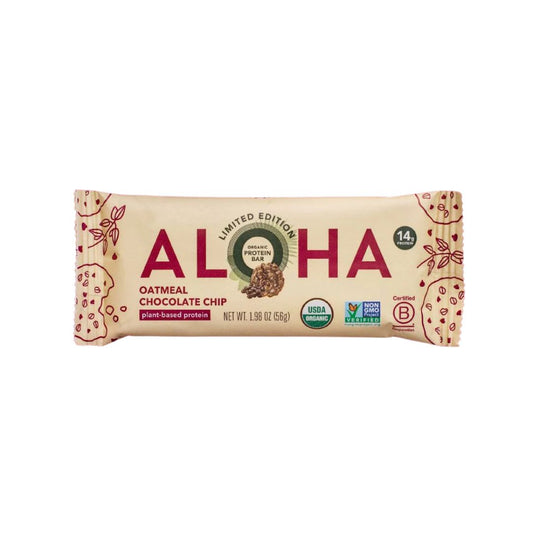 ALOHA Protein Bar - Oatmeal Chocolate Chip - Pack of 12