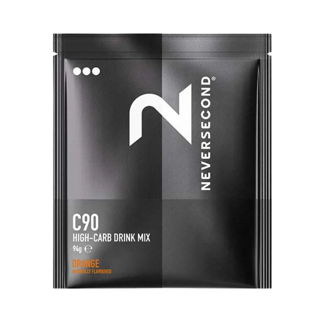 NEVERSECOND C90 High Carb Drink Mix - Orange - Pack of 8