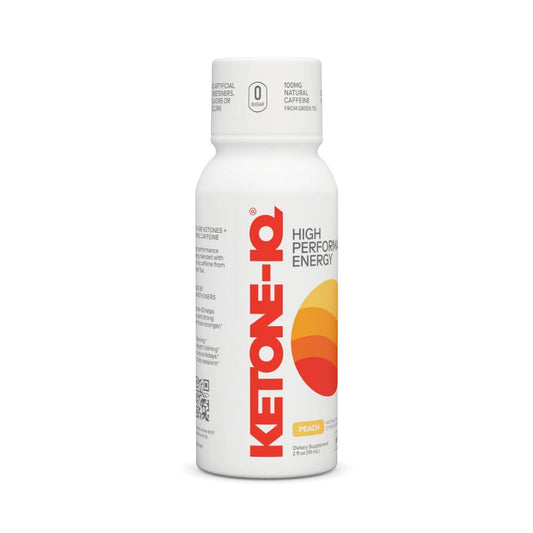 KETONE-IQ Caffeine+ Shot - Peach - Pack of 24