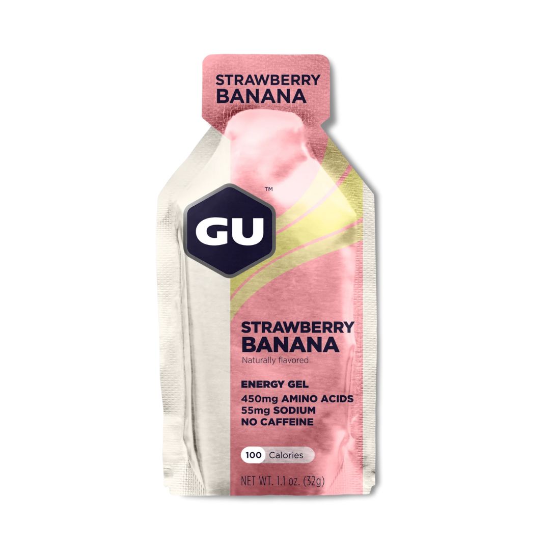 GU Original Energy Gel - Strawberry Banana - Pack of 8