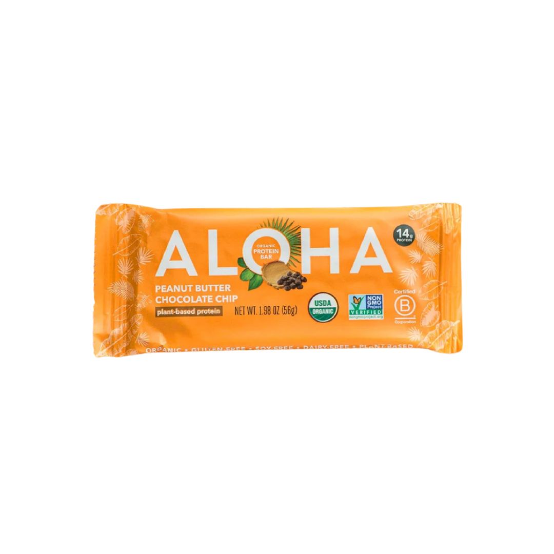 ALOHA Protein Bar - Peanut Butter Chocolate Chip - Pack of 12