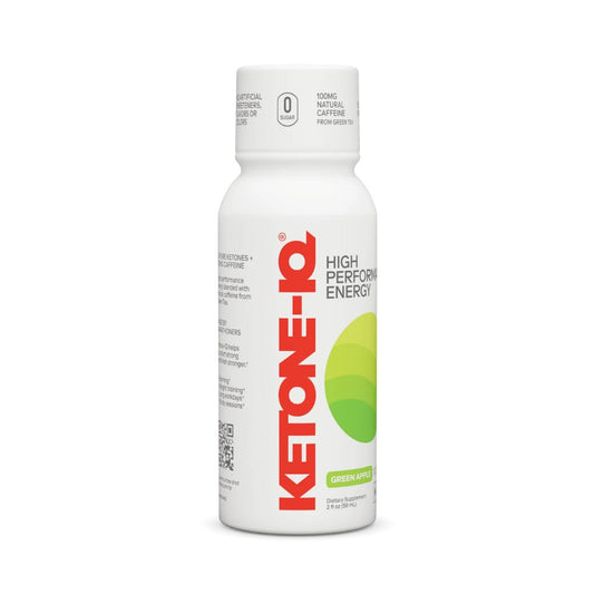 KETONE-IQ Caffeine+ Shot - Green Apple - Pack of 24