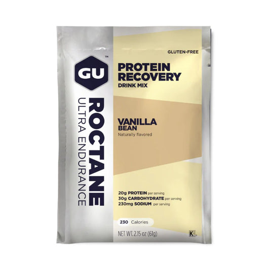 GU ROCTANE Protein Recovery Drink Mix - Vanilla Bean - Pack of 10