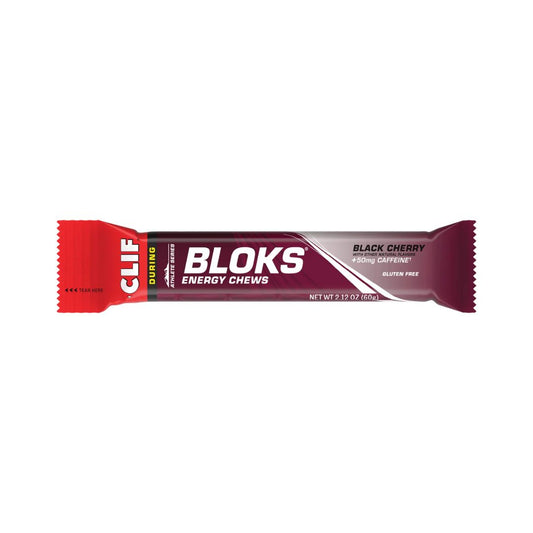 CLIF BLOKS Energy Chews - Black Cherry - Pack of 18