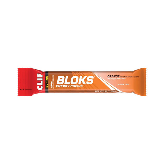 CLIF BLOKS Energy Chews - Orange - Pack of 18