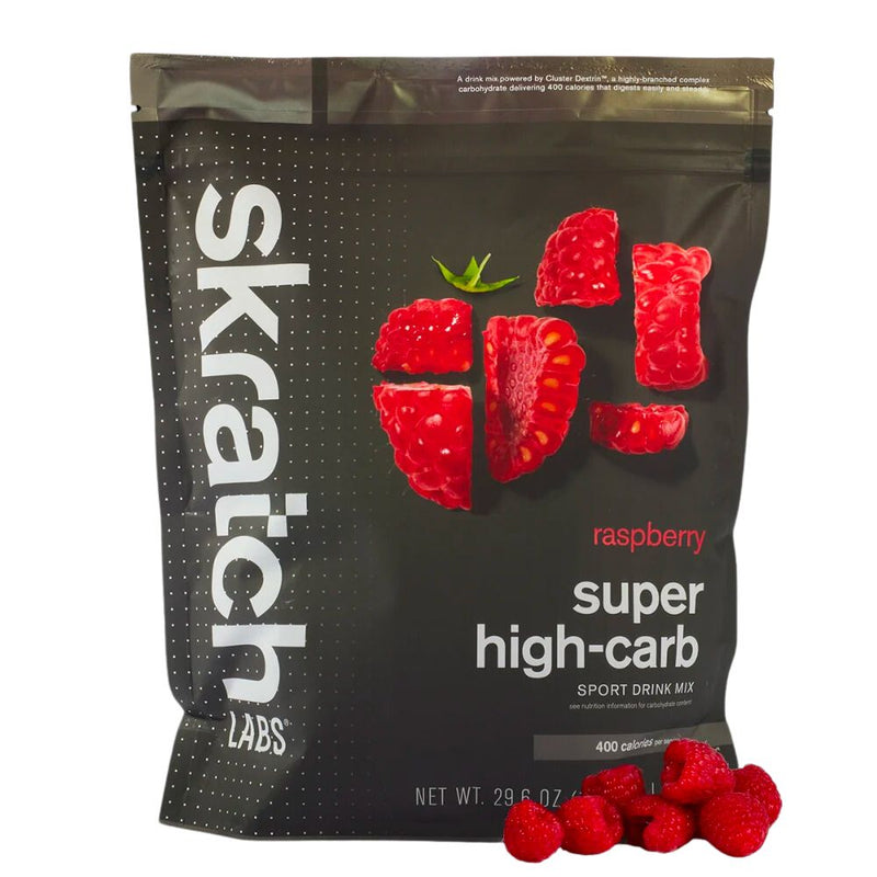 SKRATCH LABS Super High-carb Sport Drink Mix, Raspberry, 8 Servings