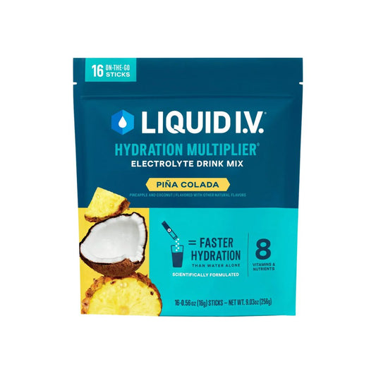 LIQUID I.V. Hydration Multiplier Drink Mix - Pina Colada - Pack of 16