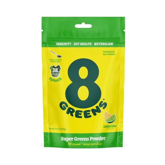 8GREENS Super Greens Powder Pouch - Lemon Lime - 60 Servings