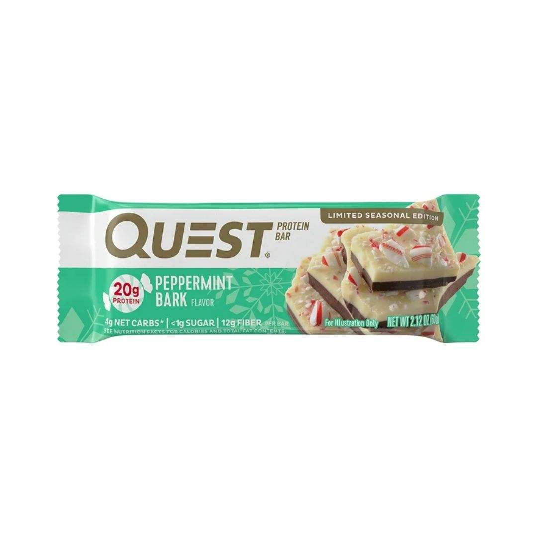 QUEST NUTRITION Protein Bar - Peppermint Bark - Pack of 12