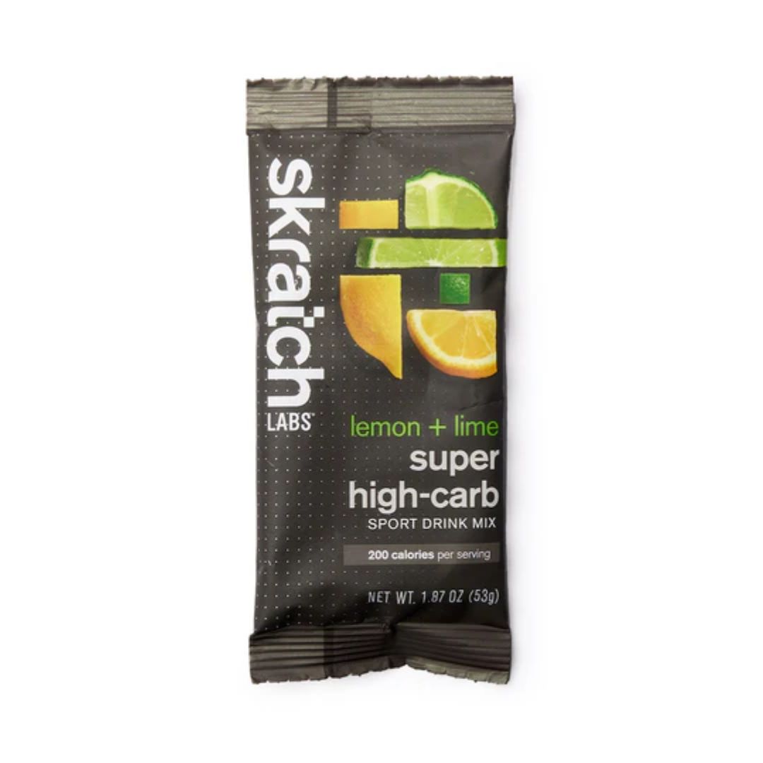 SKRATCH LABS Super High-Carb Sport Drink Mix - Lemon + Lime - Pack of 8