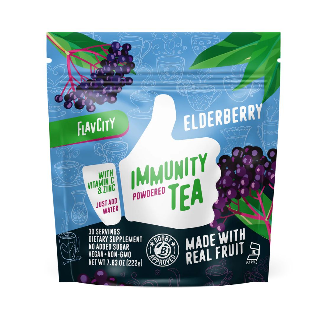 FLAVCITY Immunity Tea - Elderberry - 30 Servings