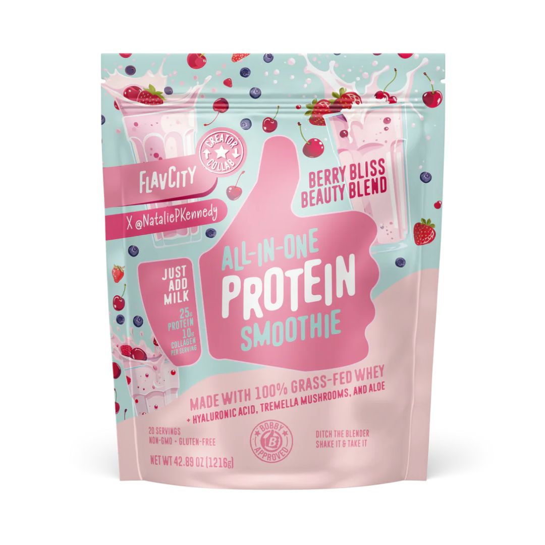 FLAVCITY Protein Smoothie - Berry Bliss Beauty Blend - 20 Servings