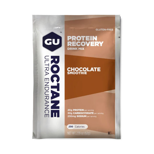 GU ROCTANE Protein Recovery Drink Mix - Chocolate Smoothie - Pack of 10