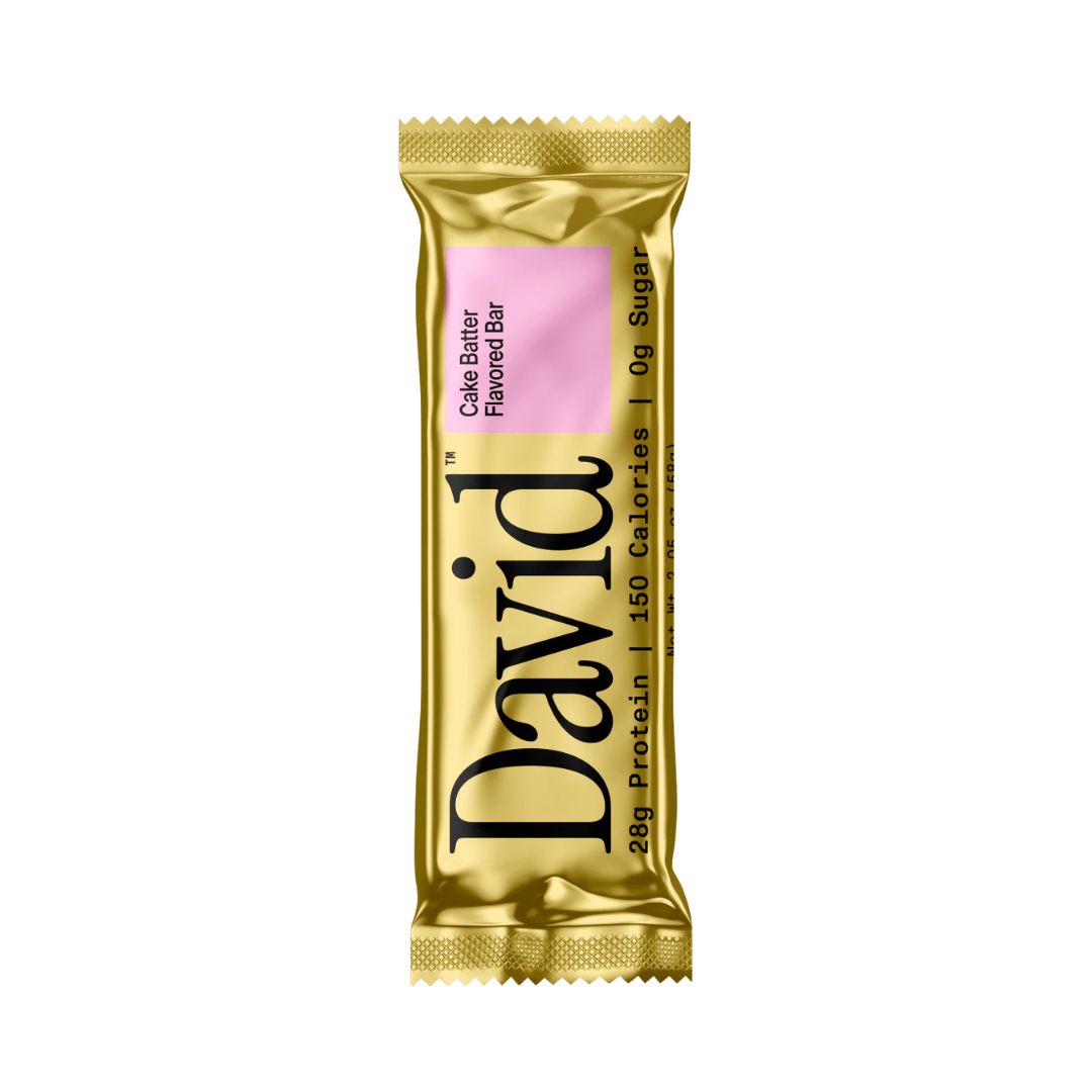 DAVID Protein Bar - Cake Batter - Pack of 12