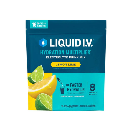 LIQUID I.V. Hydration Multiplier Drink Mix - Lemon Lime - Pack of 16