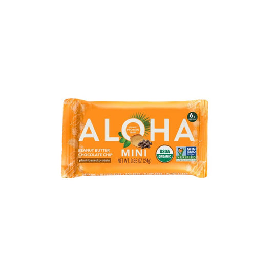 ALOHA Mini Protein Bar - Peanut Butter Chocolate Chip - Pack of 12