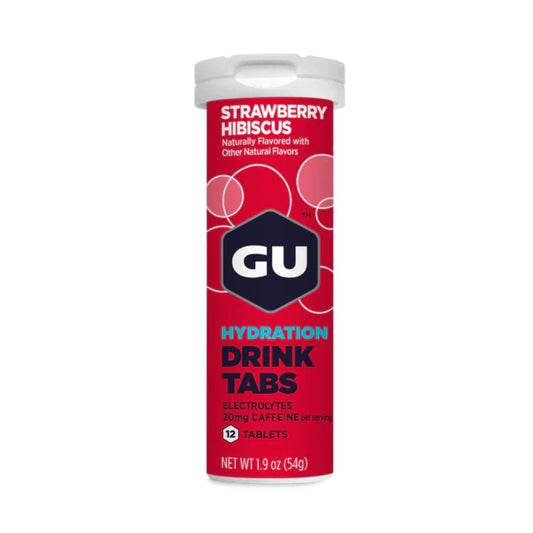 GU Hydration Drink Tabs - Strawberry Hibiscus - Pack of 4