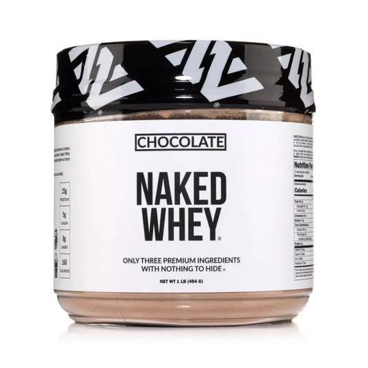 NAKED NUTRITION Whey Protein Powder - Chocolate - 1 lb / 0.454 kg