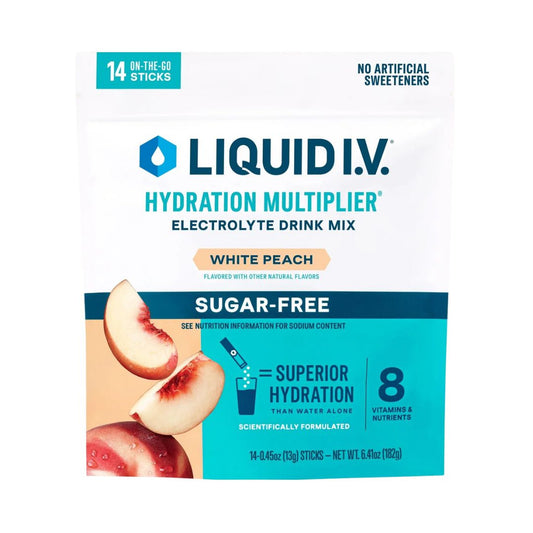 LIQUID I.V. Hydration Multiplier Sugar-Free Drink Mix - White Peach