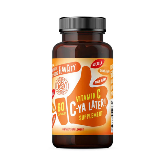 FLAVCITY C-Ya Later! Vitamin C - Unflavored - 60 Capsules