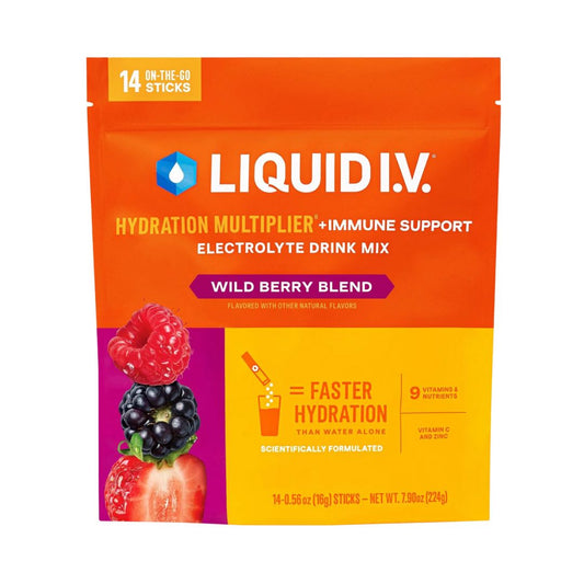 LIQUID I.V. Hydration Multiplier Immune Support Drink Mix - Wild Berry Blend