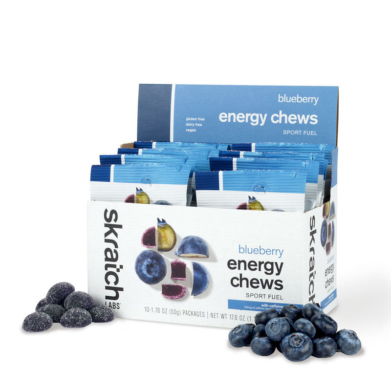 SKRATCH LABS Energy Chews Sport Fuel, Blueberry, 10 Count