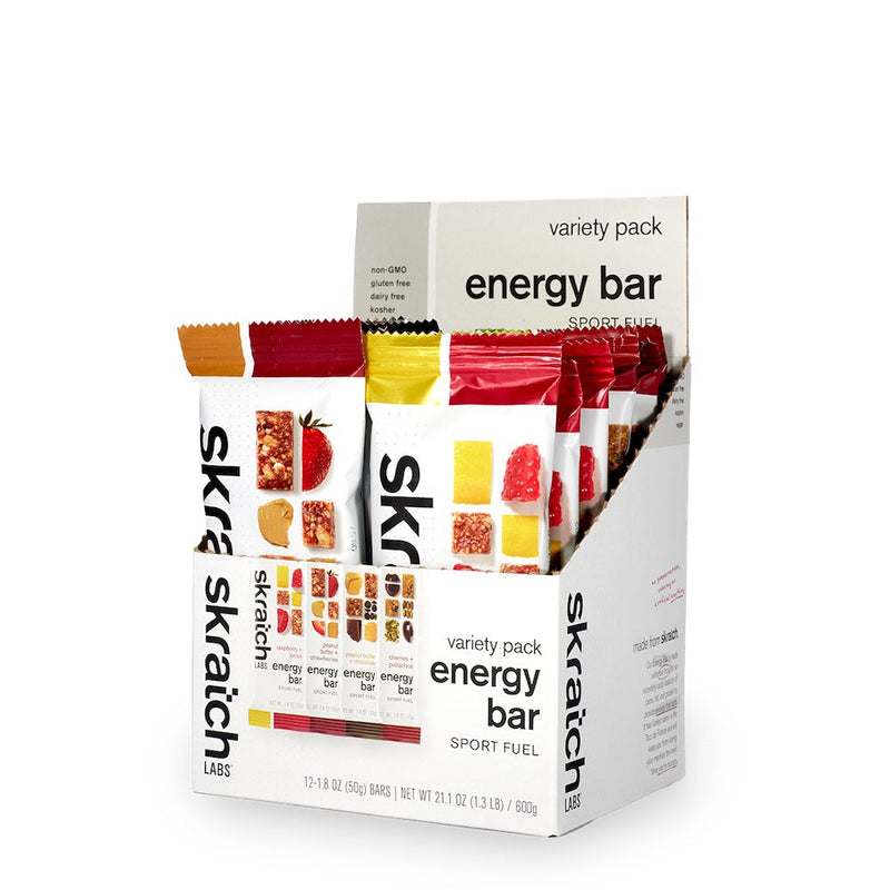 SKRATCH LABS Energy Bar Sport Fuel, Variety Pack, 12 Count