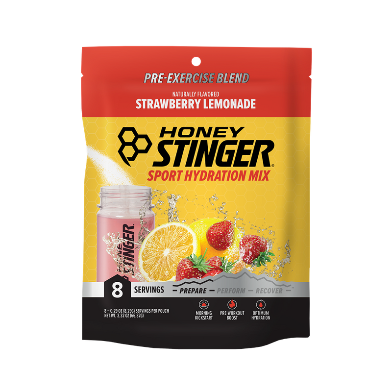 HONEY STINGER Sport Hydration Mix, Strawberry Lemonade, 8 Servings