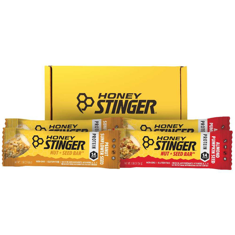 HONEY STINGER Nut + Seed Bar, Sampler Pack, 4 Count