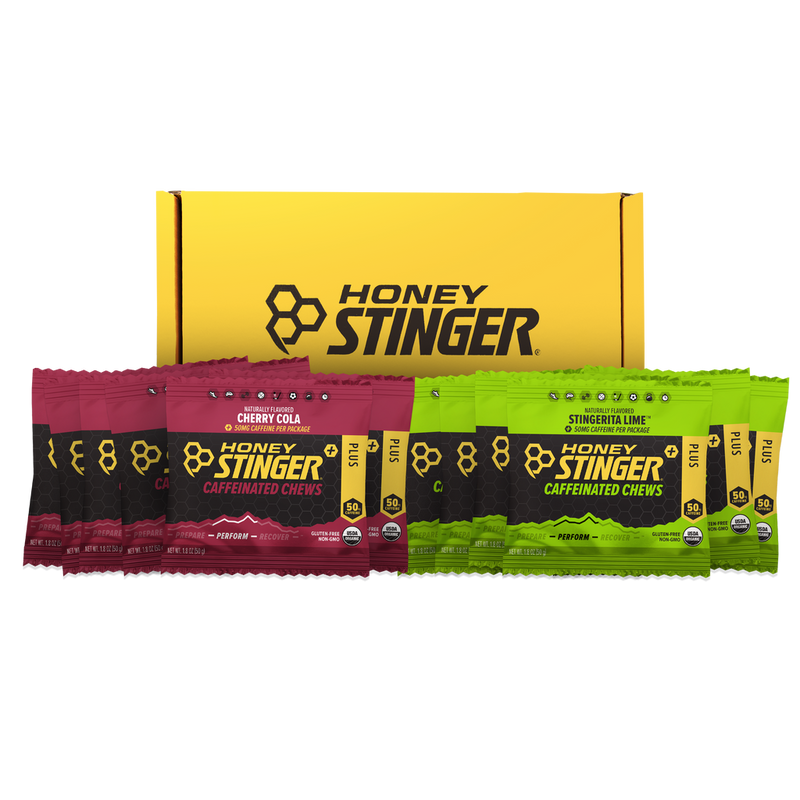 HONEY STINGER Caffeinated Energy Chews, Variety Pack, 12 Count